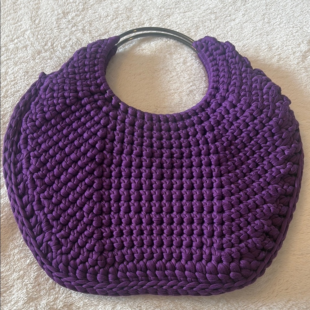 Purple Handwoven Women's Bag